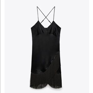 NWT! Zara Fringe Slip Dress